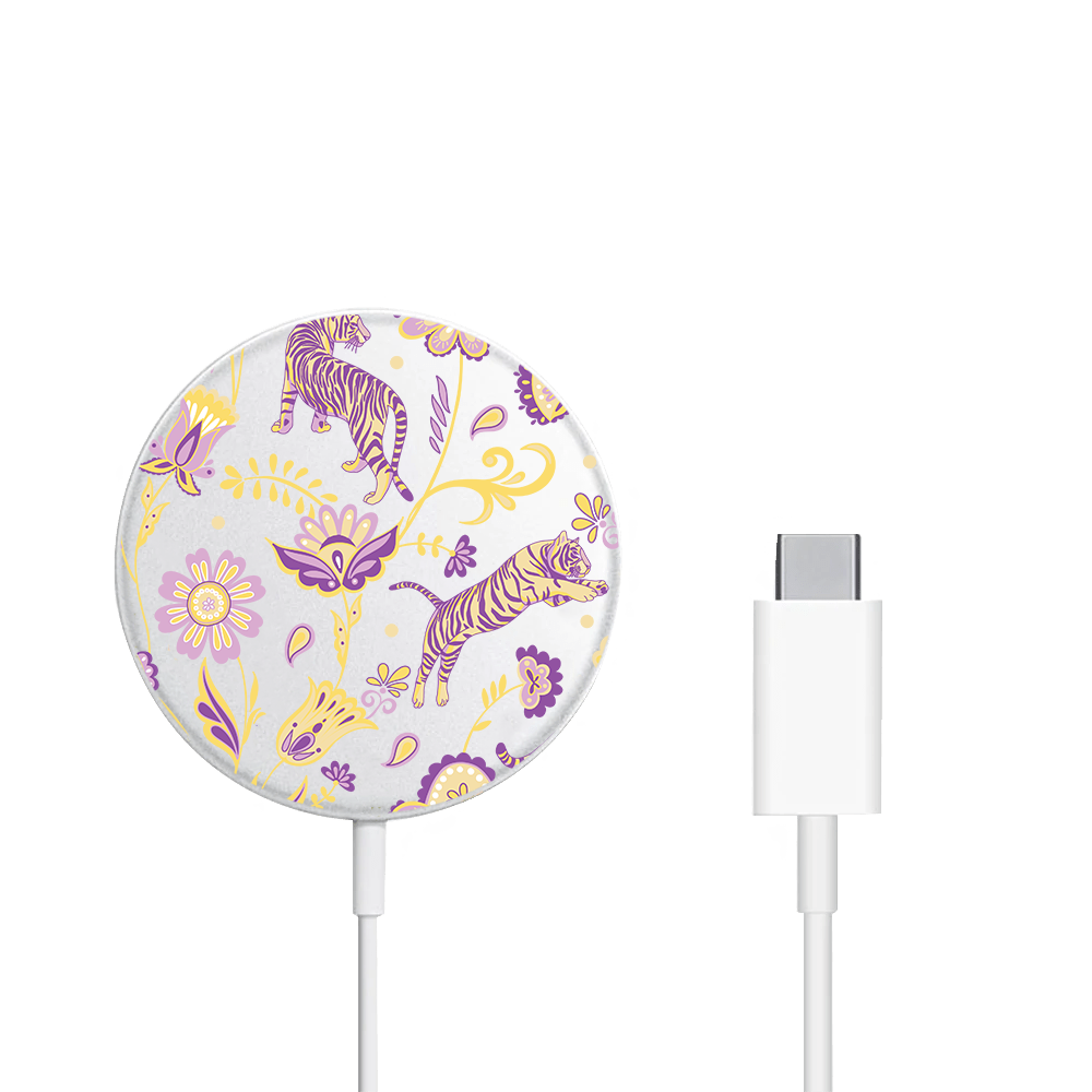 Magnetic Wireless Charger - Tiger & Floral 4.0