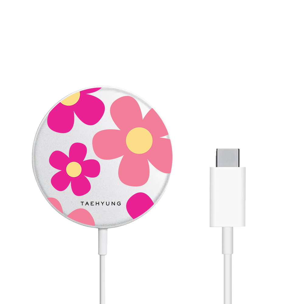 Magnetic Wireless Charger - Daisy Delight