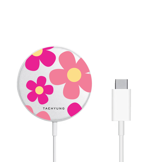 Magnetic Wireless Charger - Daisy Delight