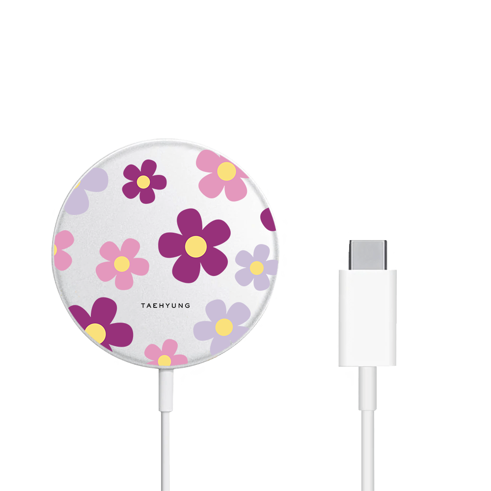 Magnetic Wireless Charger - Daisy Paradise