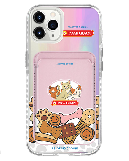 iPhone Magnetic Wallet Holo Case - Pawguan Cat