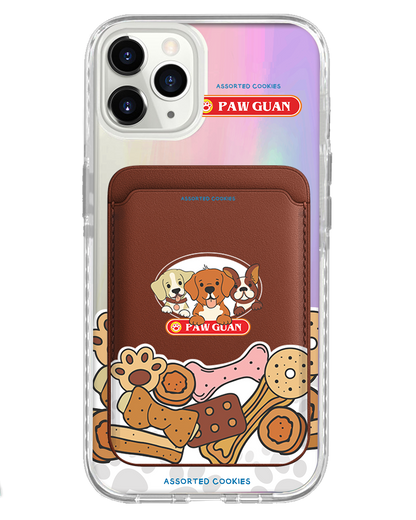 iPhone Magnetic Wallet Holo Case - Pawguan Dog
