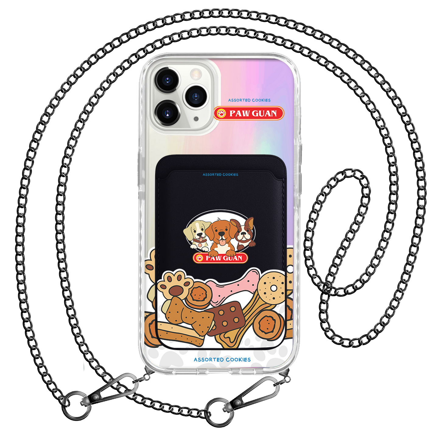 iPhone Magnetic Wallet Holo Case - Pawguan Dog