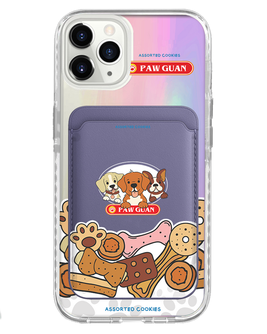 iPhone Magnetic Wallet Holo Case - Pawguan Dog