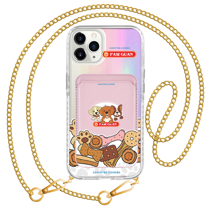 iPhone Magnetic Wallet Holo Case - Pawguan Dog