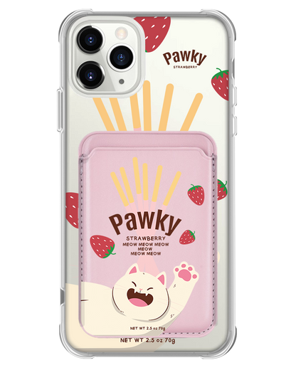 iPhone Magnetic Wallet Case - Pawky Cat