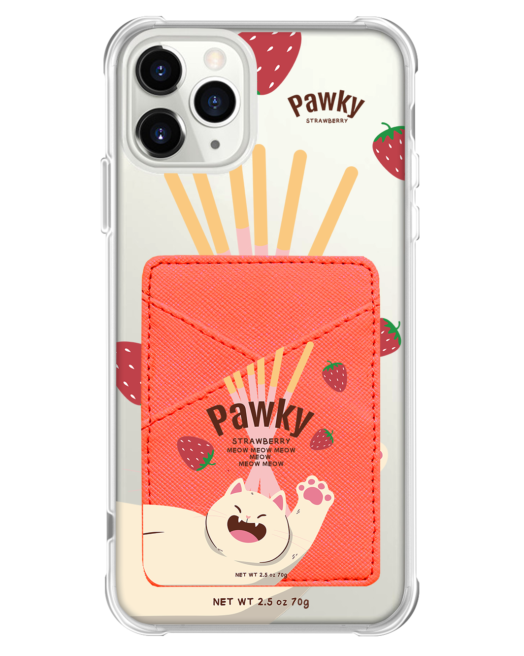 iPhone Phone Wallet Case - Pawky Cat