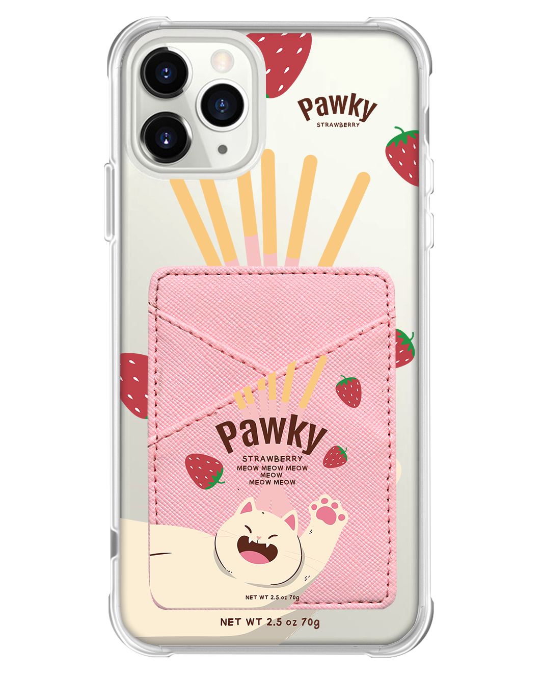 iPhone Phone Wallet Case - Pawky Cat