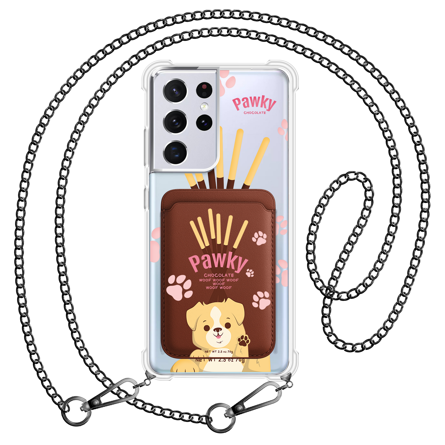 Android Magnetic Wallet Case - Pawky Dog