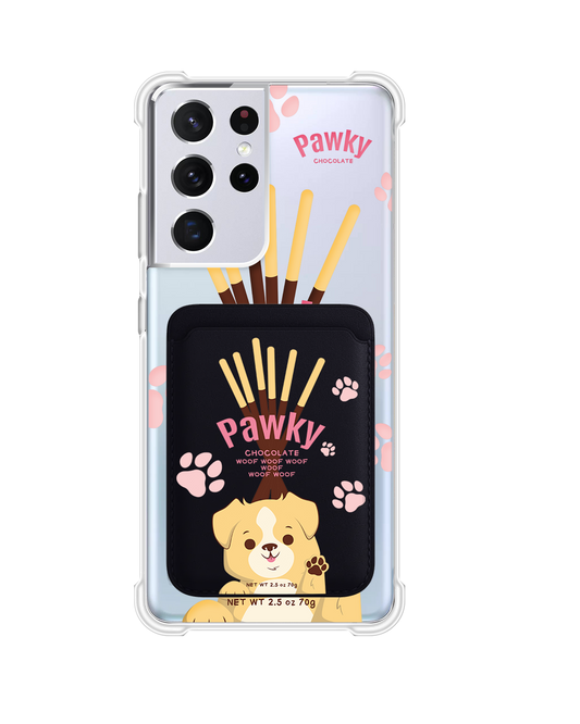 Android Magnetic Wallet Case - Pawky Dog