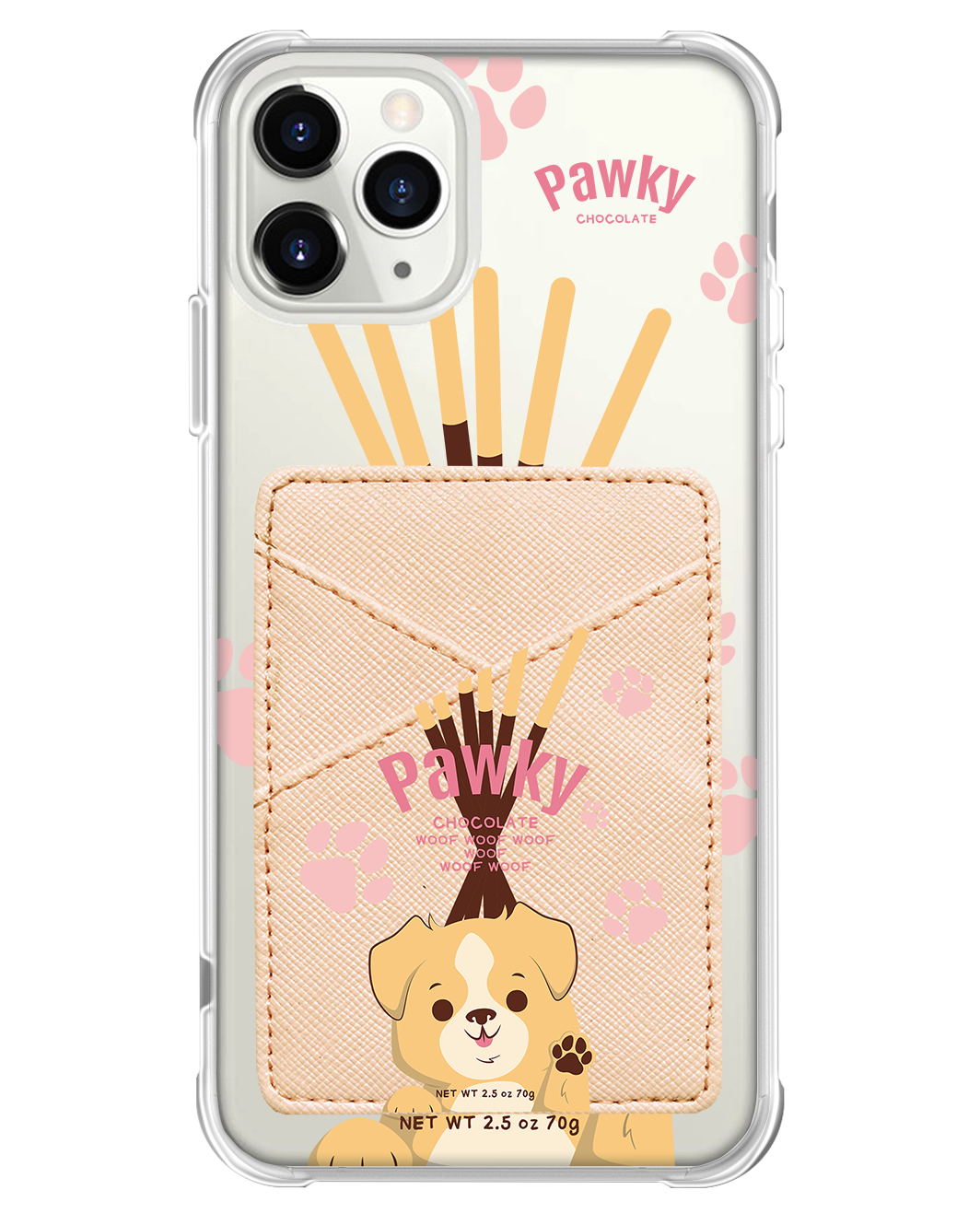 iPhone Phone Wallet Case - Pawky Dog