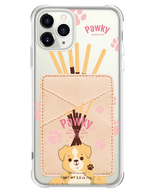 iPhone Phone Wallet Case - Pawky Dog