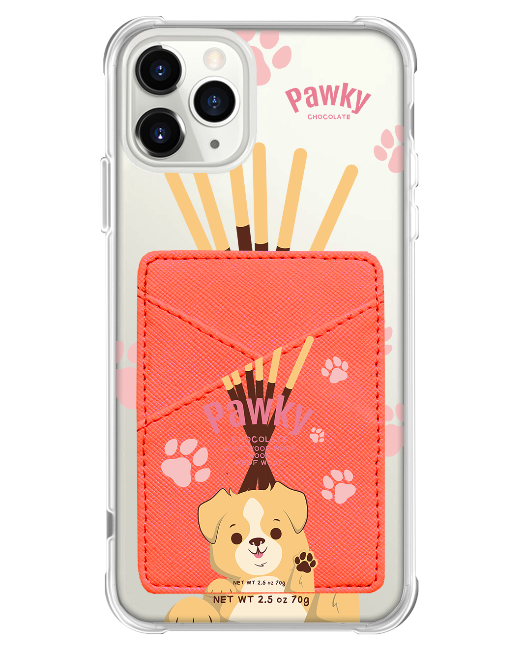 iPhone Phone Wallet Case - Pawky Dog