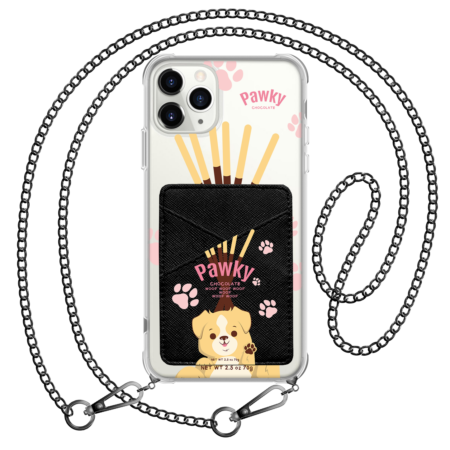 iPhone Phone Wallet Case - Pawky Dog