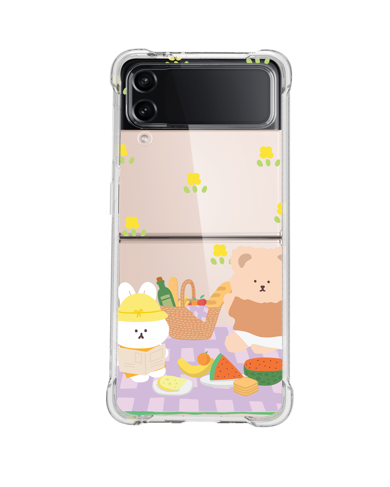 Android Flip / Fold Case - Picnic Bear 2.0