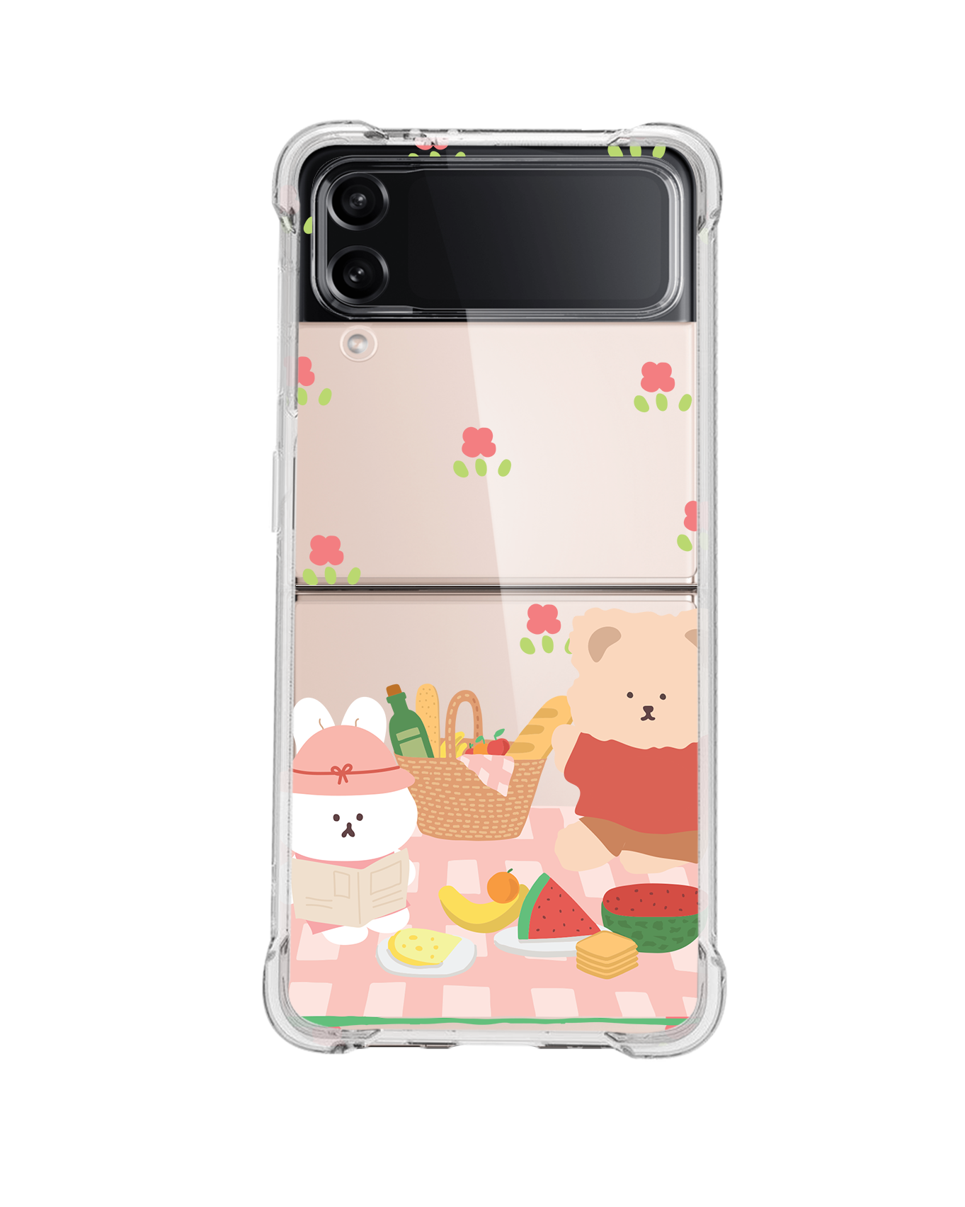 Android Flip / Fold Case - Picnic Bear 3.0