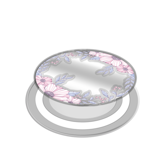 Magnetic Grip Mirror - Pink Blossom