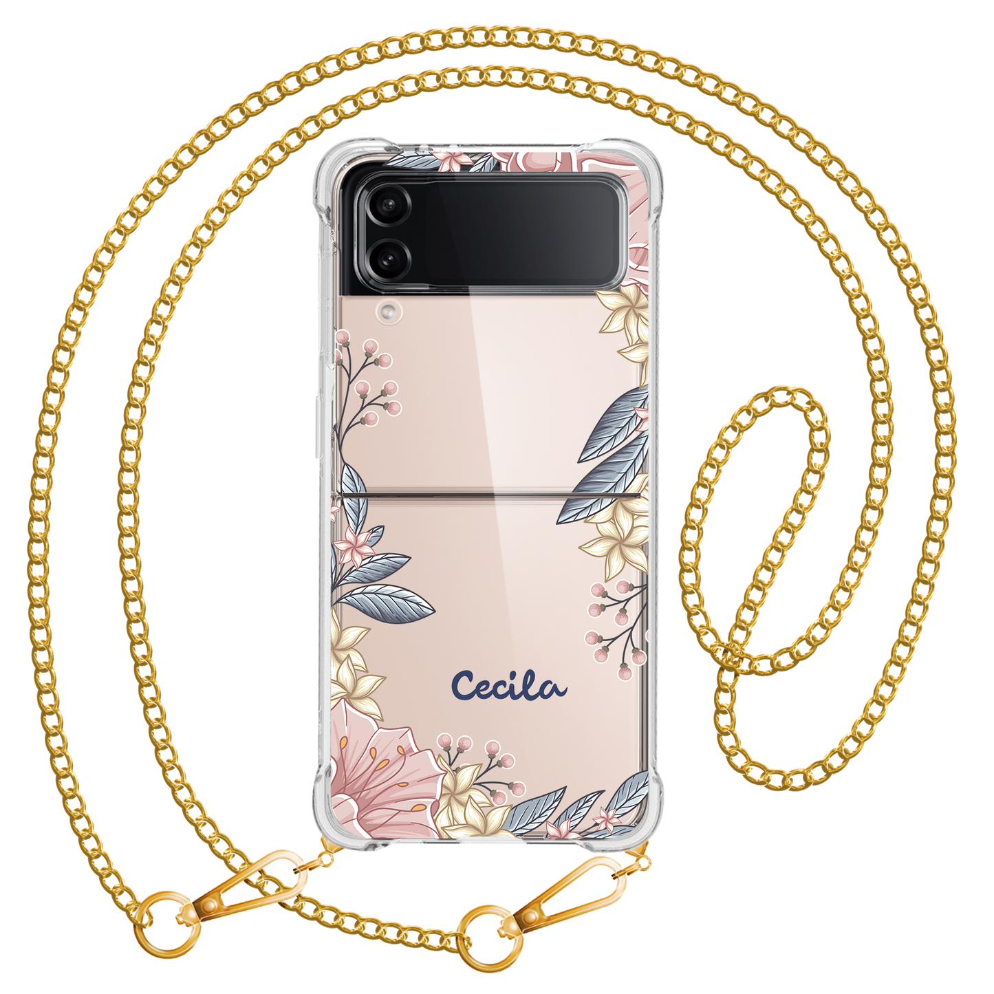 Android Flip / Fold Case - Pink Florals