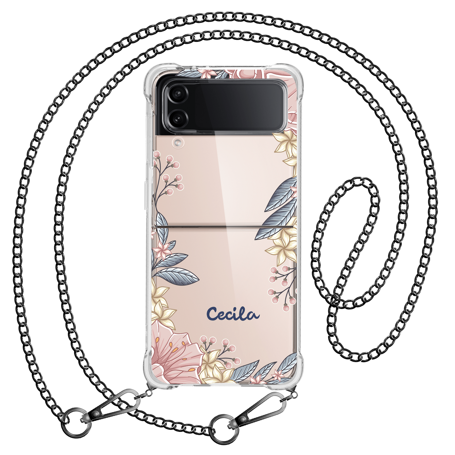 Android Flip / Fold Case - Pink Florals