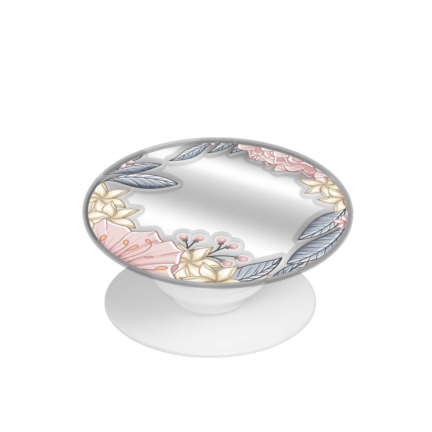 Pop Up Grip Mirror - Pink Florals