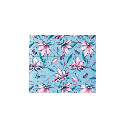 6 Slots Card Holder - Pink Tulip