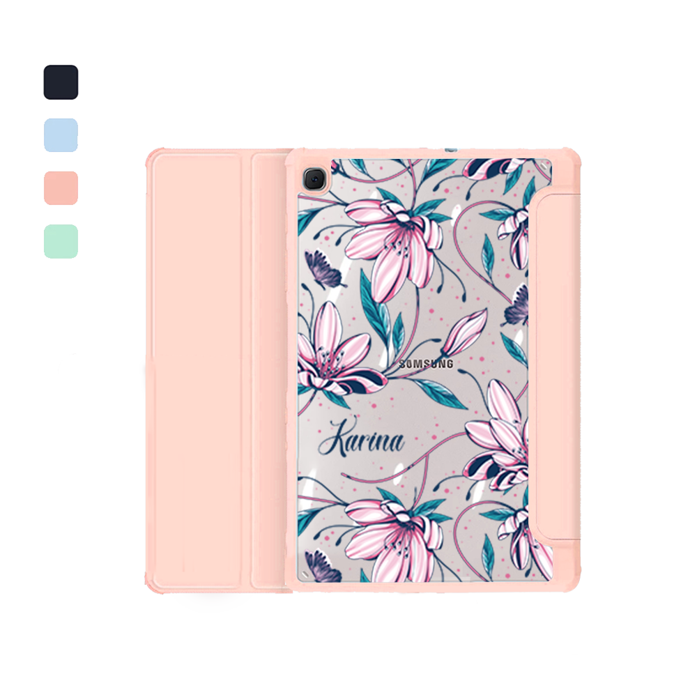 Android Tab Acrylic Flipcover - Pink Tulip