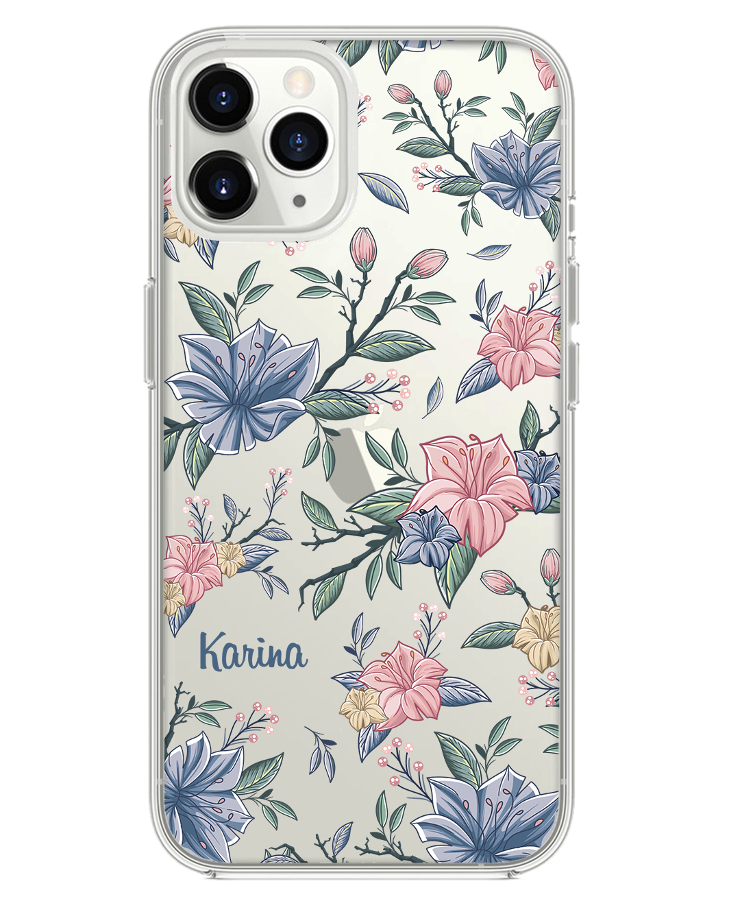 iPhone Rearguard Hybrid - Pink & Blue Florals