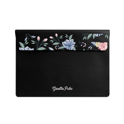 Vegan Leather Sleeve - Pink & Blue Florals