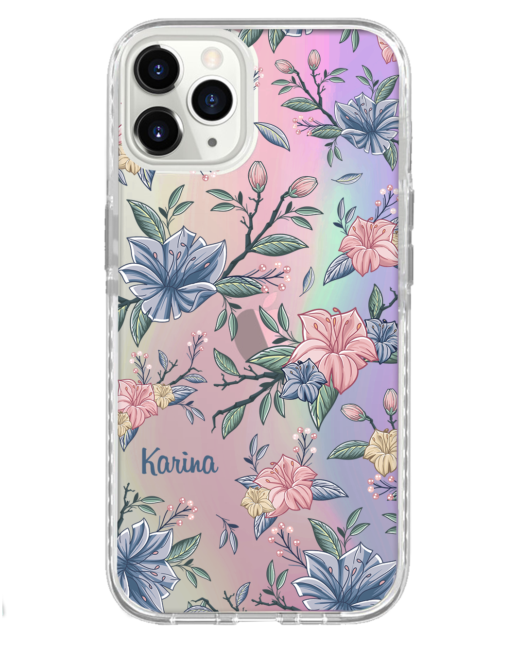 iPhone Rearguard Holo - Pink & Blue Florals