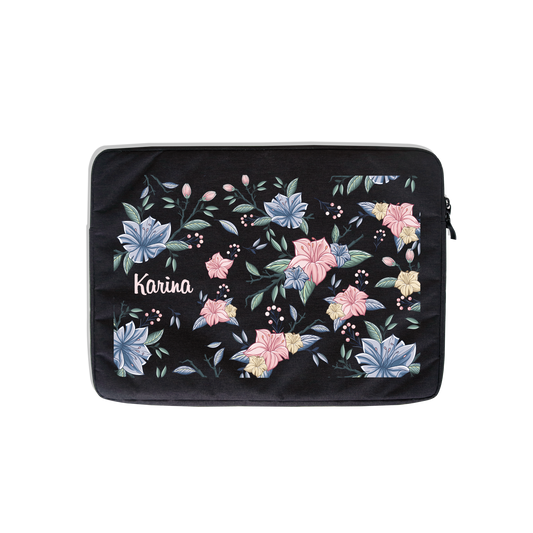 Universal Laptop Pouch - Pink & Blue Florals