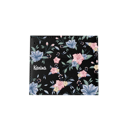 6 Slots Card Holder - Pink & Blue Florals