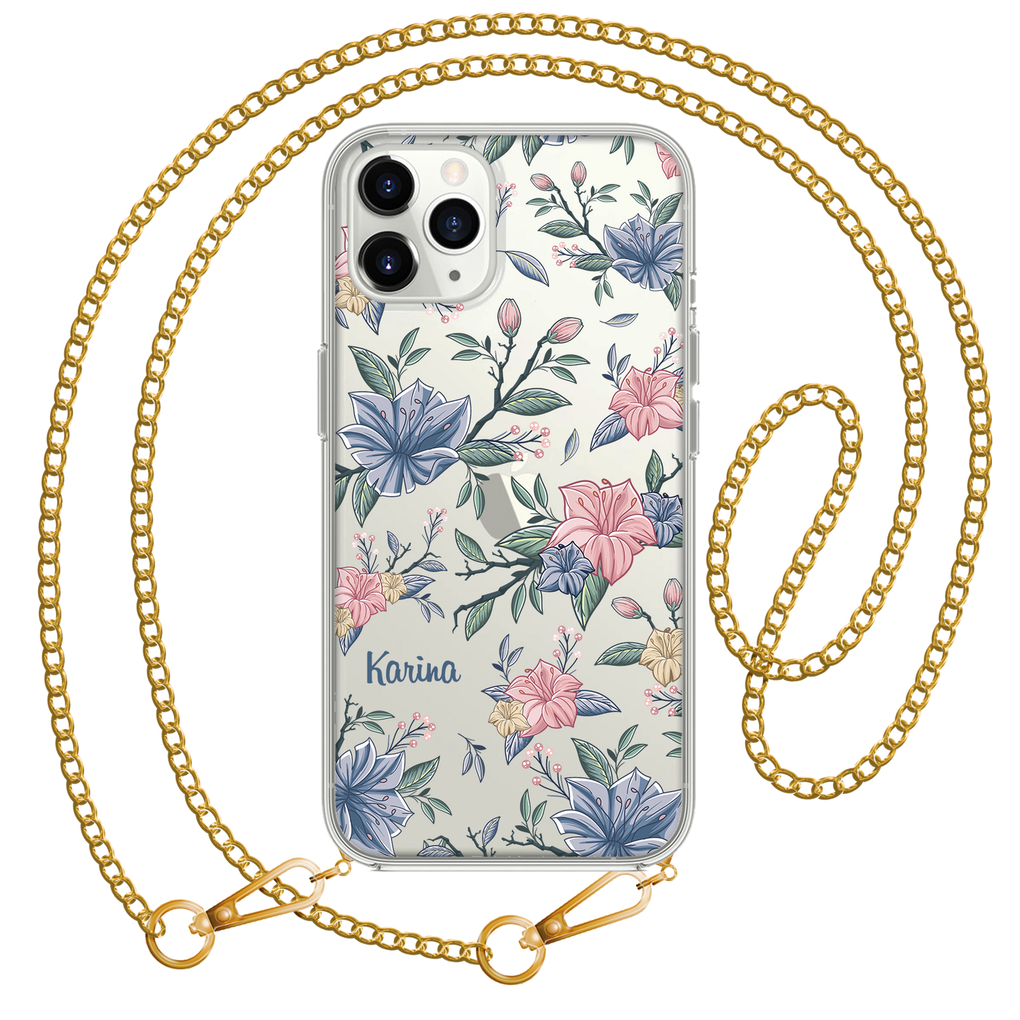 iPhone Rearguard Hybrid - Pink & Blue Florals