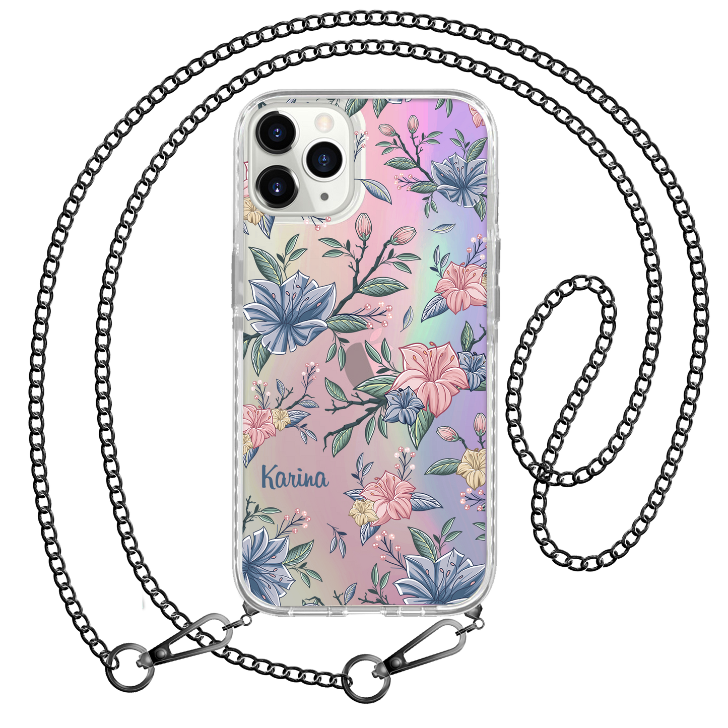 iPhone Rearguard Holo - Pink & Blue Florals