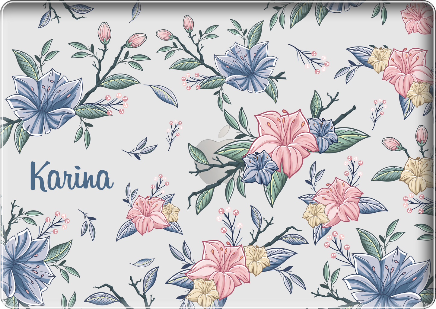 MacBook Snap Case - Pink & Blue Florals