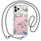 iPhone Phone Wallet Case - Pink & Blue Florals