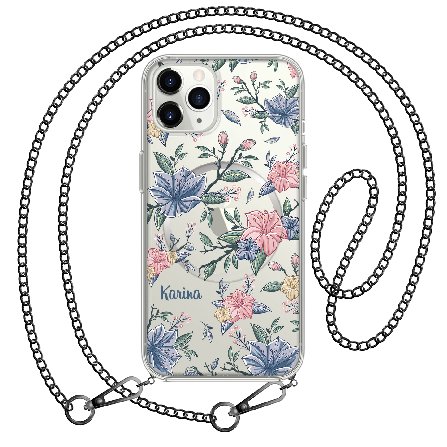 iPhone Rearguard Hybrid - Pink & Blue Florals