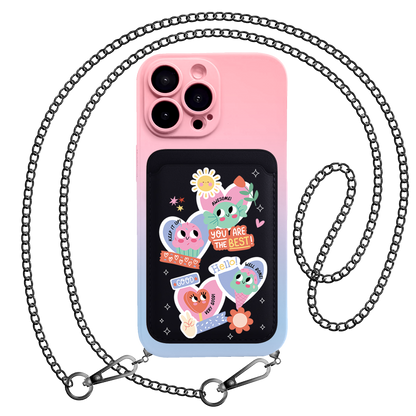 iPhone Magnetic Wallet Silicone Case - Dessert Party