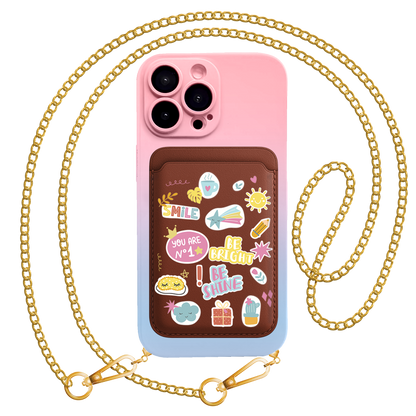 iPhone Magnetic Wallet Silicone Case - Self Love Sticker Pack 3.0