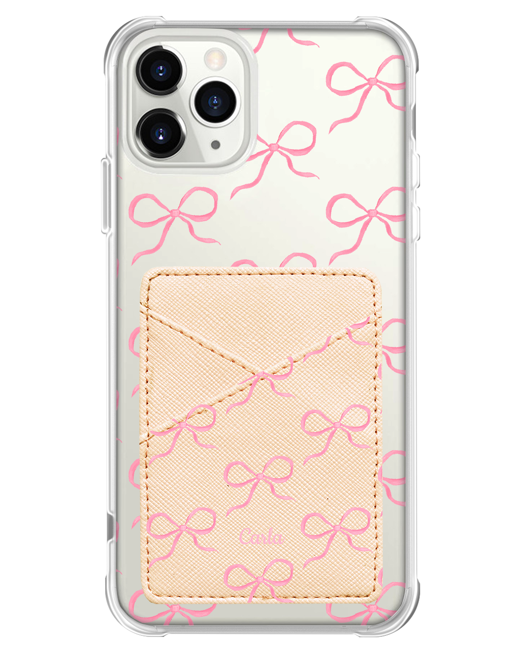 iPhone Phone Wallet Case - Coquette Pink Bow 1.0