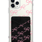 iPhone Phone Wallet Case - Coquette Pink Bow 1.0