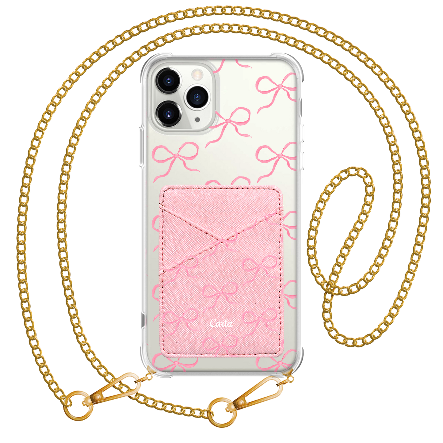 iPhone Phone Wallet Case - Coquette Pink Bow 1.0