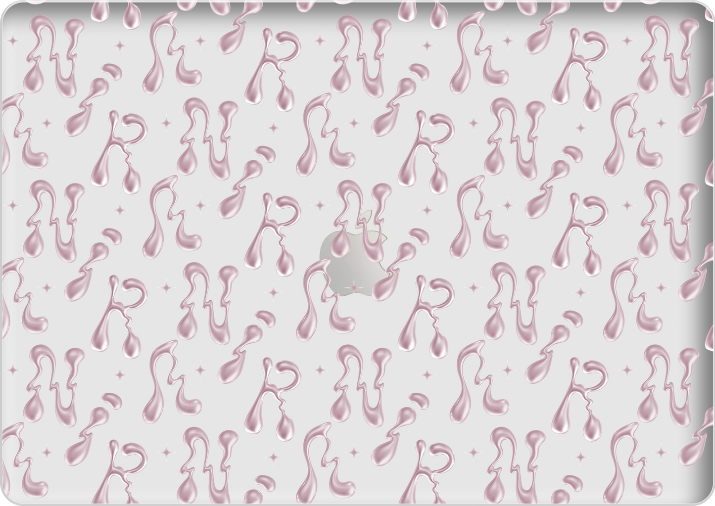 Macbook Snap Case - Pink Chrome Monogram 2.0
