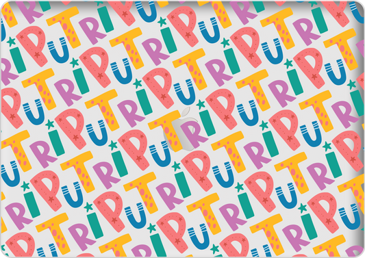 Macbook Snap Case - Playful Monogram 4.0