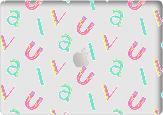 Macbook Snap Case - Playful Monogram 6.0