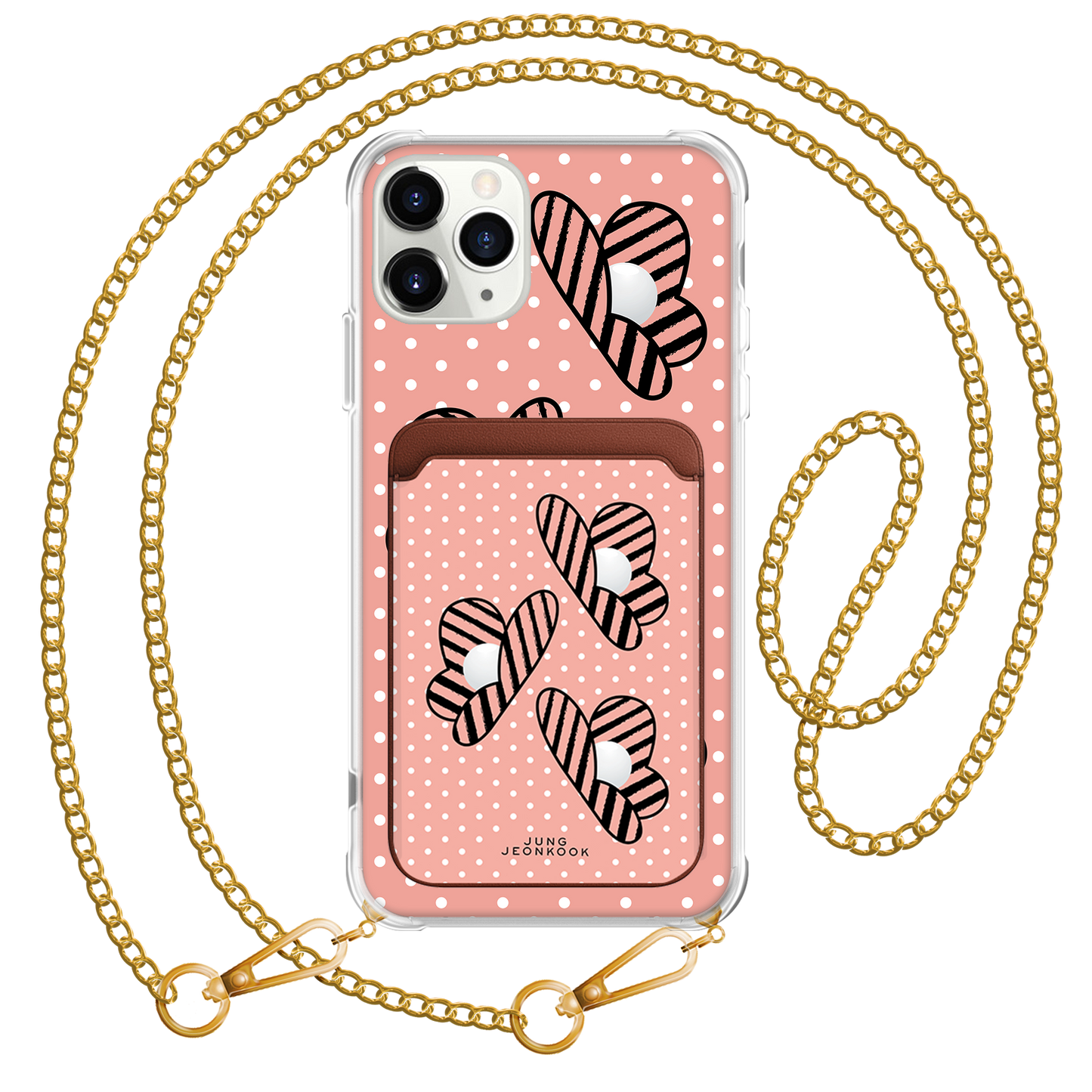 iPhone Magnetic Wallet Case - Pink Honey