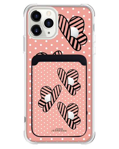 iPhone Magnetic Wallet Case - Pink Honey