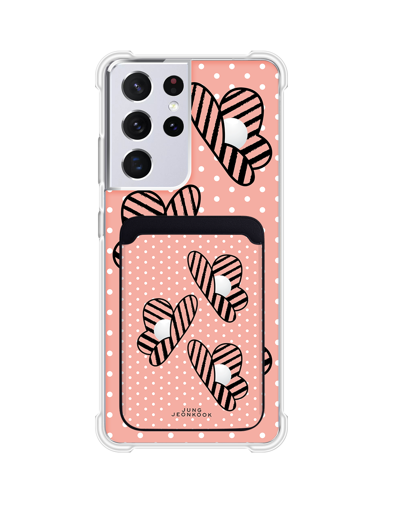 Android Magnetic Wallet Case - Pink Honey