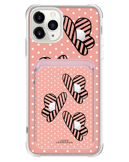 iPhone Magnetic Wallet Case - Pink Honey