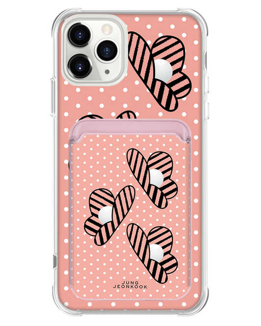 iPhone Magnetic Wallet Case - Pink Honey