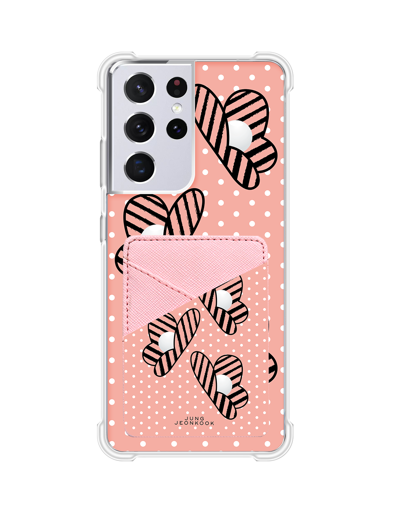 Android Phone Wallet Case - Pink Honey